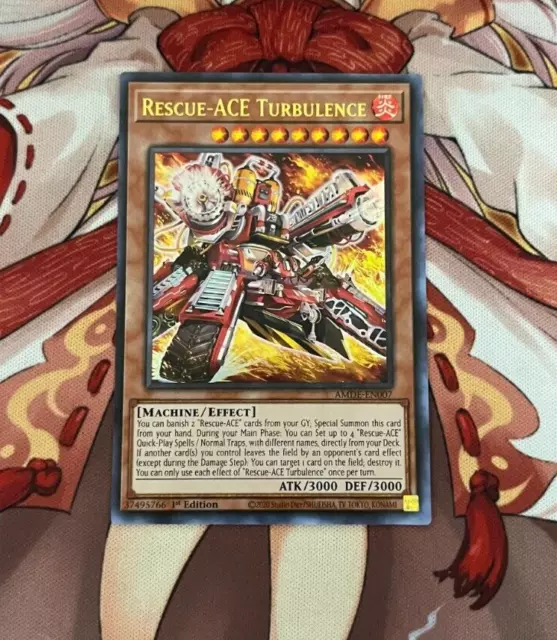 Yugioh Rescue-ACE Turbulence AMDE-EN007 Ultra Rare 1st Edition NM
