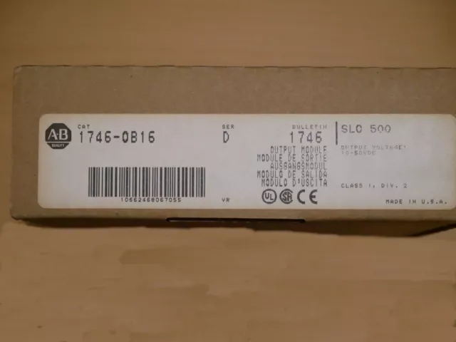 Module E/S pour automate Allen Bradley SLC 500 1746-OB16