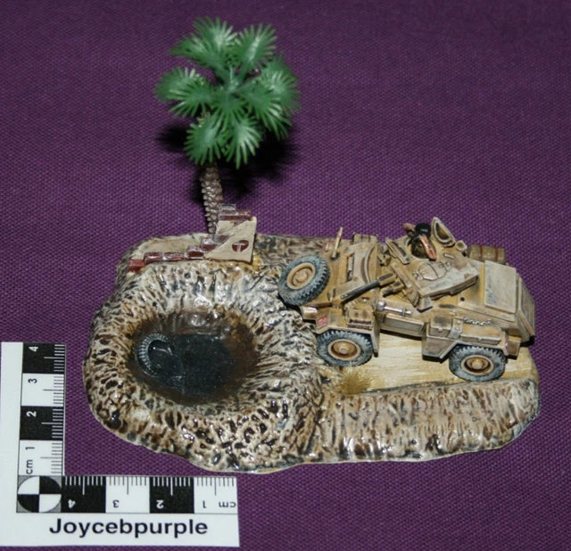 MATCHBOX HUMBER MK.II Armoured Car 1:76 scale model pre-built diorama ...