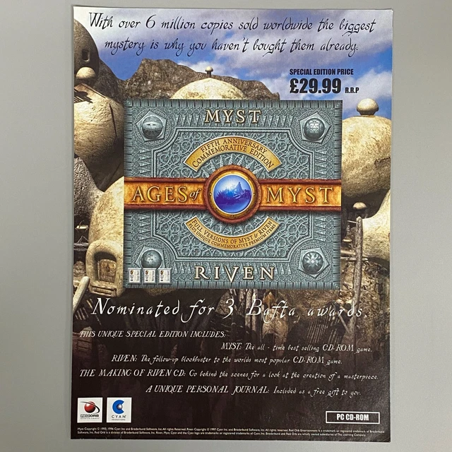 Coffret Collector PC - MYST & RIVEN : La Légende - Édition Spéciale - État Correct