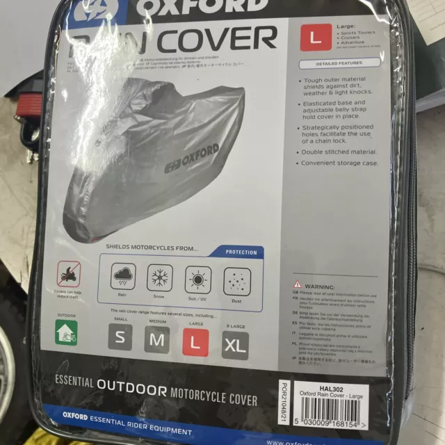 Oxford Motorcycle Rain Cover LARGE