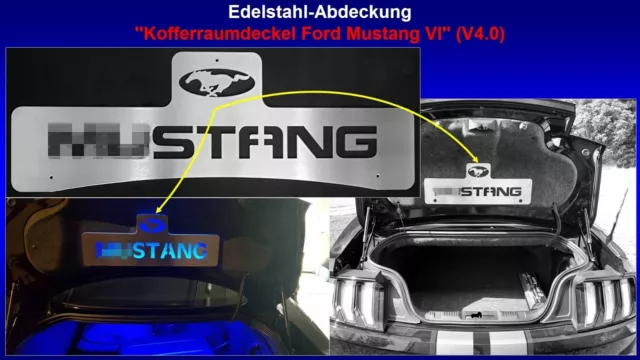 Abdeckung Blende Kofferraum Ford Mustang VI 6 ab 2014 Pony