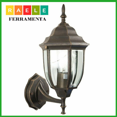 Lanterna da giardino per esterno applique lampada bronzo antica a parete muro