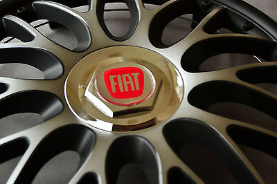 14" Fiat Punto ,500 ,etc... Wheel Trims / Covers, Hub Caps,Quantity 4,black&silv 2