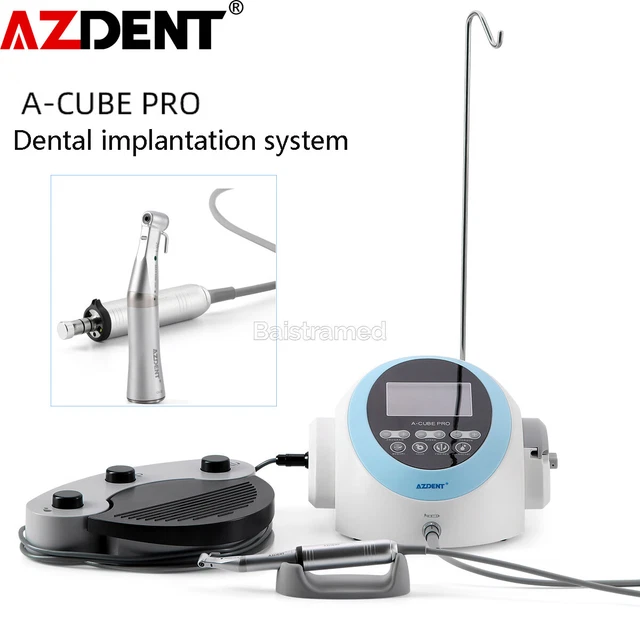 AZDENT Dental Implant LED Surgical System Brushless Motor + 20:1 Contra Angle