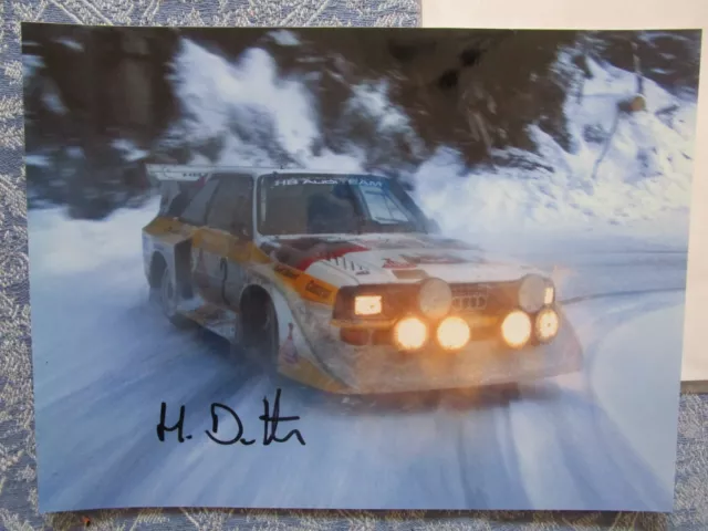 Orig. Rallye Autogrammkarte signiert Harald Demuth Audi Sport Quattro 1982/84 2