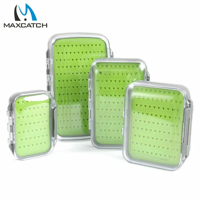MAXCATCH FLY FISHING Box Easy-grip Silicone Insert Tackle Jig Boxes ...