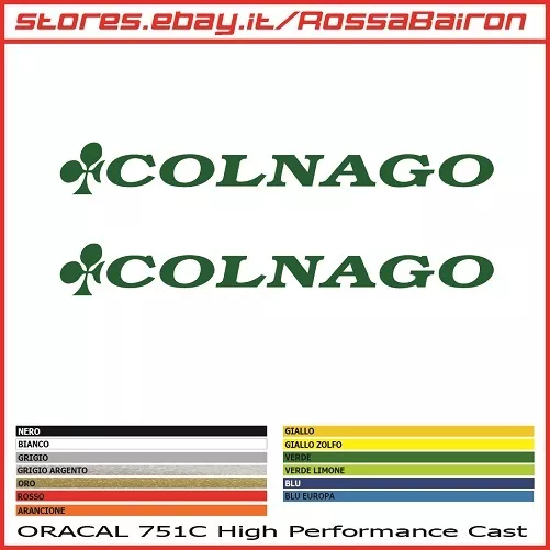 Kit 2 Adhésifs Colnago mm.100x12 - Stickers Autocollants Autocollant Stickers