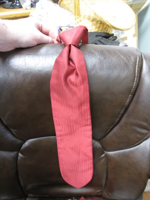 Red Tie w/ Small Mark - Unisex - 100% Polyester - Uniform at Former Banquet Hall