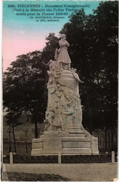 CPA AK Vincennes Monument Commemoratif FRANCE (1283086)