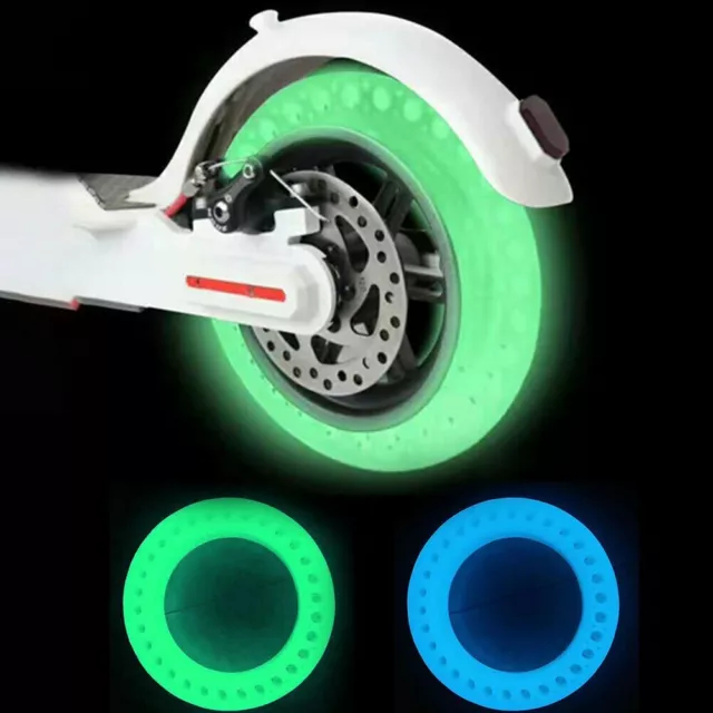 8.5" Luminous Fluorescent Solid Wheel Tyre Tire For Xiaomi M365 Electric Scooter