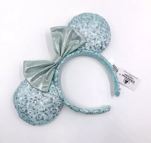 Disney Parks 2020 Minnie Ears Gift Girl Blue Frozen Arendelle Aqua Headband