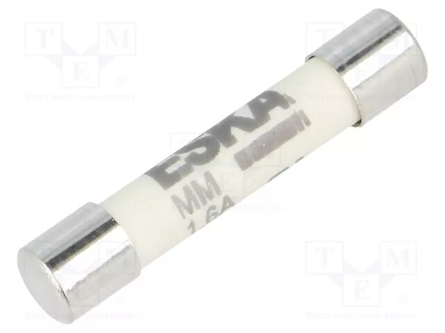 Sécurité : Schmelz 1kVAC Super Rapidement 1,6A 6,3x32mm Laiton 632419 Superflink