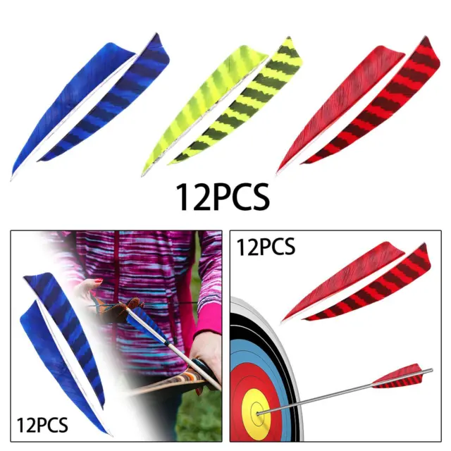 12x Fletches flèches de bricolage pour ailes gauche et droite pour flèches