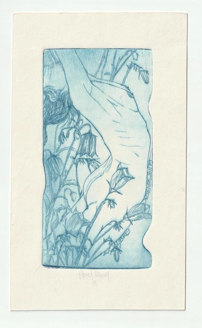 PAVEL HLAVATY: Exlibris für Zdenek Sima, Akt