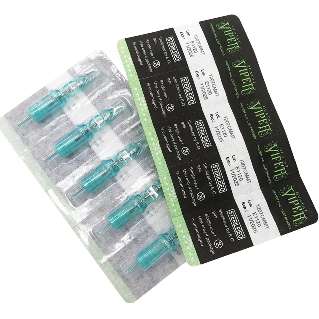 10x Sterile Disposable Tattoo Needle Cartridges Round Liners Shaders RL M1 RS RM