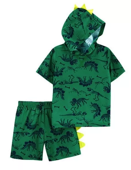 Nuevo con etiquetas 4t 4 5t 5 dinosaurios PICO capucha verano disfraz pijama carters primavera verano