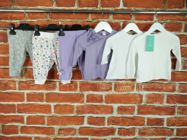 Baby Girls Bundle Age 3-6 Months Monsoon Next M&S Leggings T-Shirt Floral 68Cm