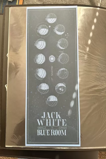 JACK WHITE Nashville Blue Room night 1 Print Poster 1/16/23 Third Man Records