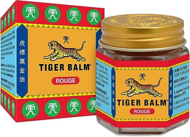 BAUME DU TIGRE Rouge ou Blanc, Effet chauffant, Réduit tensions par massage 30g