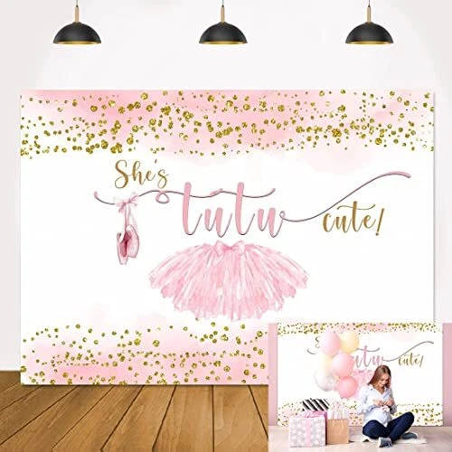 Lofaris 7x5ft Tutu Cute Backdrop for Girls Baby Shower Photography Background...
