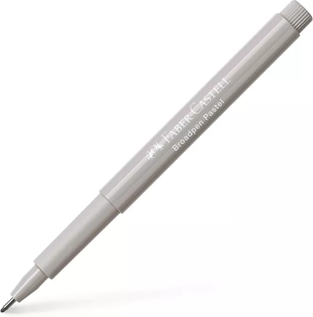 Faber-Castell 155488 - Faserschreiber Broadpen, pastell grau, 1 Stück