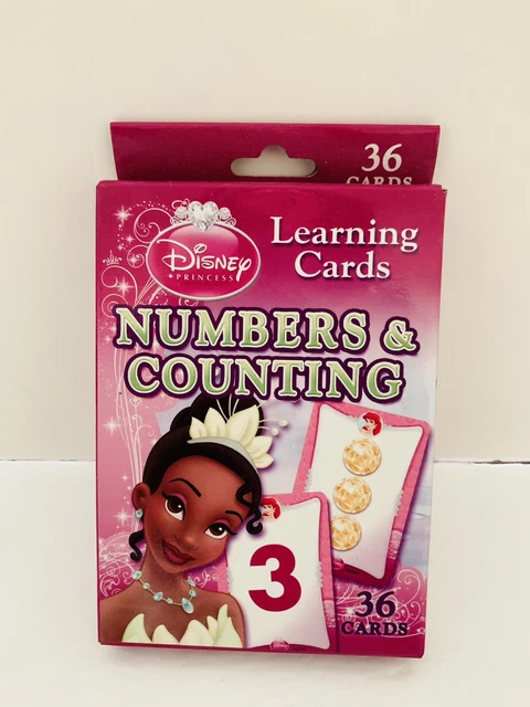 DISNEY PRINCESS NUMBERS and Counting 36 Learning Cards £12.01 - PicClick UK