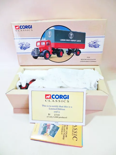 Corgi 97301 'Bedford O Articulated - London Brick Company'. 1:50. Mib/Boxed