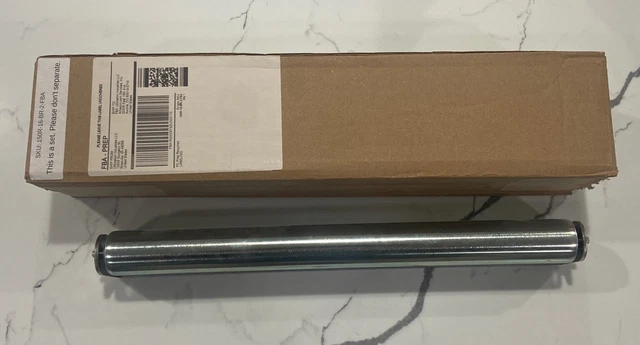 Pair Heavy Duty 16g Galvanized Roller 15” 1.97” Diameter 250lb Capacity NIB