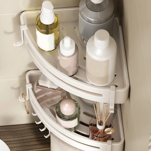 Scaffale WC bianco, privo di punzonature, bagno triangolare, WC w1215