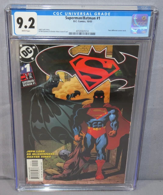 SUPERMAN/BATMAN #1 (3rd Print Variant) CGC 9.2 NM- DC Comics 2003 Ed McGuinness