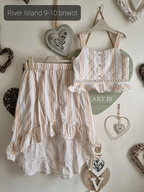 Abito da ragazza River Island 2 pezzi età 9-10 senza etichette