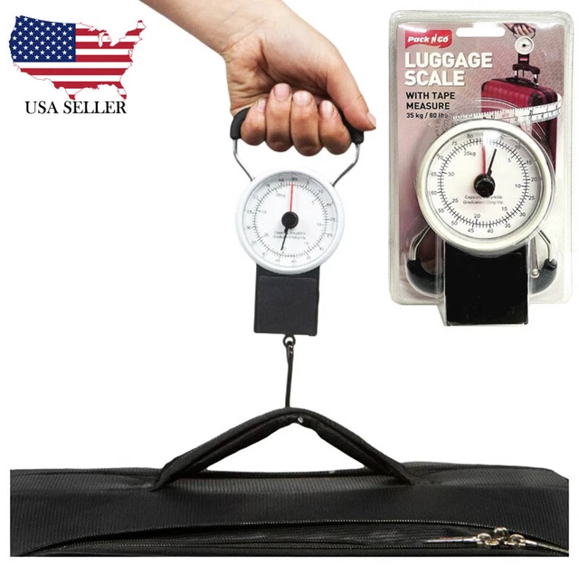 LUGGAGE SCALE 35KG 80lb Suitcase Travel Fishing Compact Weighing 1M