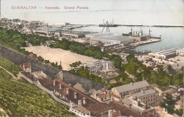 GIBRALTAR - Alameda - Grand Parade - 1910