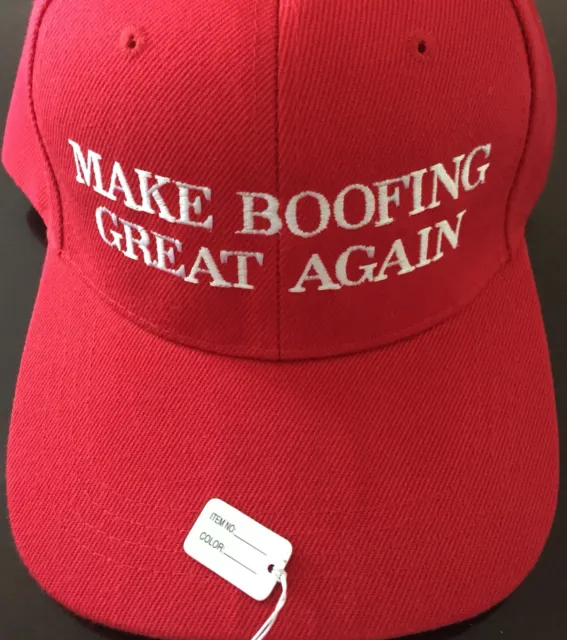 Republican MAKE BOOFING GREAT AGAIN Kavanaugh Funny PARODY TRUMP HAT EMBROIDERED