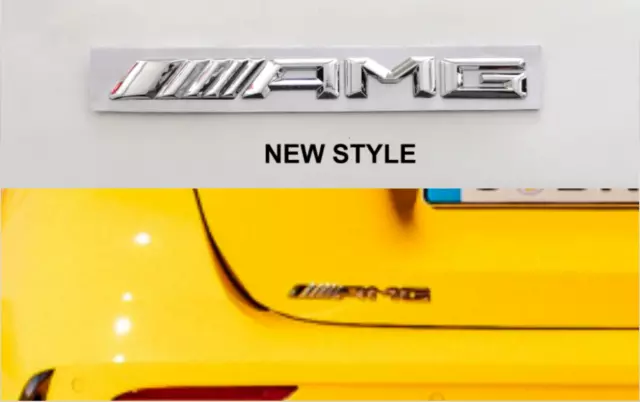 Stemma posteriore per AMG New Cromato per Mercedes A B CLA GLA logo fregio badge