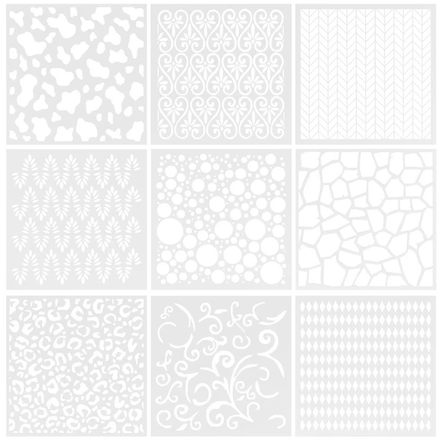 Stencil da parete WISTERIA, un grande stencil per dipingere le pareti. Uno stencil floreale per creare carta da parati glicine. Stencil Laburnum W210 - Italia