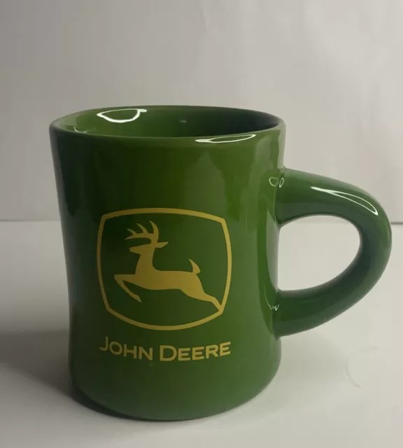 John Deere Coffee Mug, Green and Yellow, Logo, Licensed logo