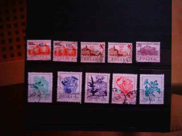 10 Briefmarken Polen Gestempelt