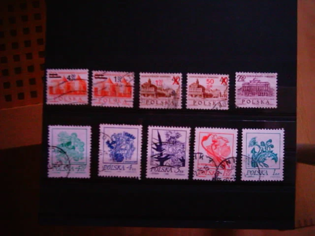 10 Briefmarken Polen Gestempelt