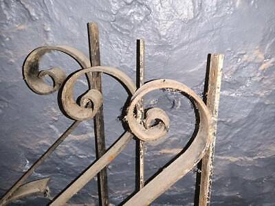 5 PCs HUGE HEAVY Antique Wrought Iron Angle Brackets - Trio and Pair Structural 3