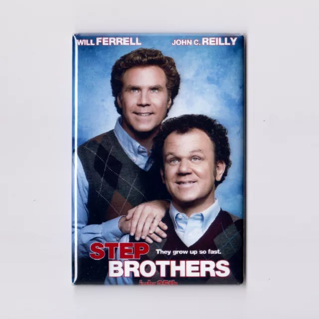 STEP BROTHERS - 2" x 3" MOVIE POSTER MAGNET ( will ferrell comedy 2008 apatow)