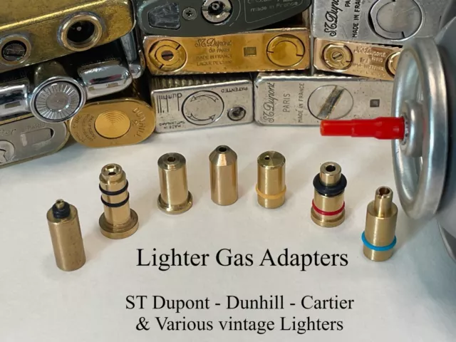 Lighter Gas Adapter Dupont Gatsby Dunhill Rollagas Ronson Dior Accendino Briquet