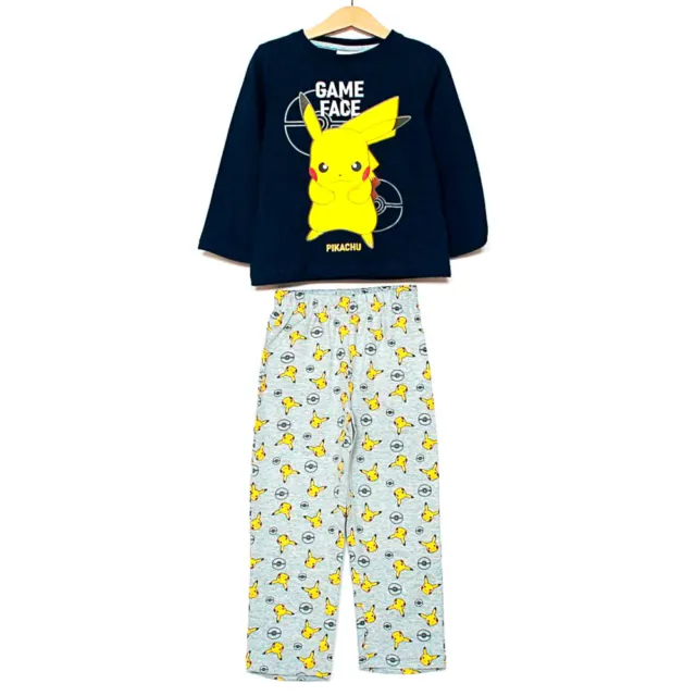 Pikachu Pokemon Pigiama Bimbo 2 Pezzi Completo Bambino Originale Ufficiale