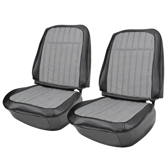 PUI 69HT10U 1969 Camaro Bucket Seat Houndstooth Upholstery