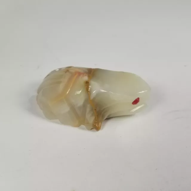 Small White Turtle Hand Carved Souvenir Tiny