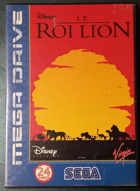 Jeu Sega Mega Drive - LE ROI LION - complet d'origine - Très bon état