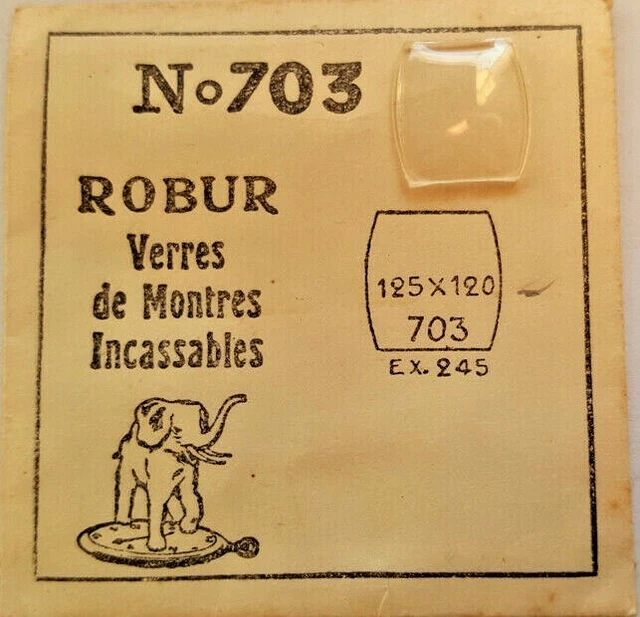 Verre De Montre Plexi Robur 29.4 Mm - Neuf, Super Punaise, Pour Montres