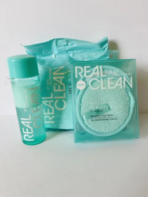 Real Techniques Makeup Remover Pads, Wipes & Eye Makeup Remover Set