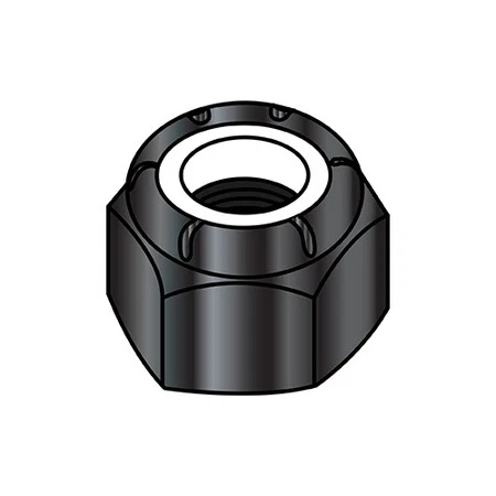 Zoro Select 37Ns188B 3/8-16 Ne Nylon Insert Hex Nut 18-8 Stain Stl Bl Ox